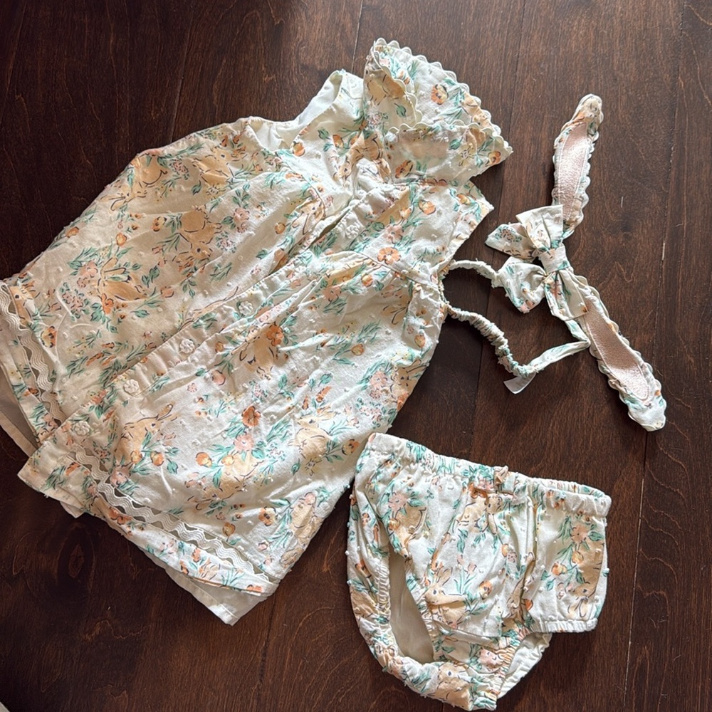 Baby Haute Hippie Easter Outfit 🐣 3 Piece Set